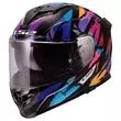 Ls2 Ff818 Storm 3 Kaos Мотошлем Purple Blue Фиолетовый