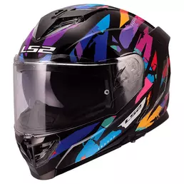 Ls2 Ff818 Storm 3 Kaos Мотошлем Purple Blue Фиолетовый