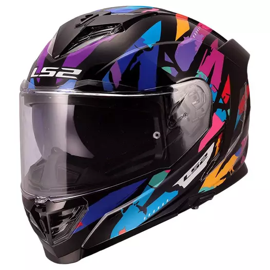 Ls2 Ff818 Storm 3 Kaos Мотошлем Purple Blue Фиолетовый