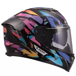Ls2 Ff818 Storm 3 Kaos Мотошлем Purple Blue Фиолетовый