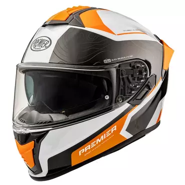 Premier Evoluzione Dk 93 Мотошлем Orange Оранжевый