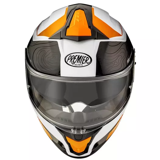 Premier Evoluzione Dk 93 Мотошлем Orange Оранжевый