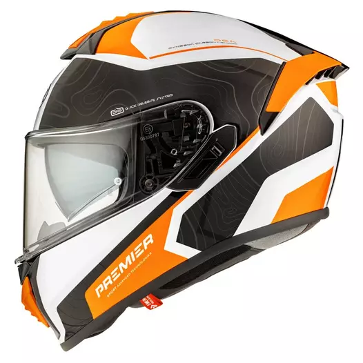 Premier Evoluzione Dk 93 Мотошлем Orange Оранжевый