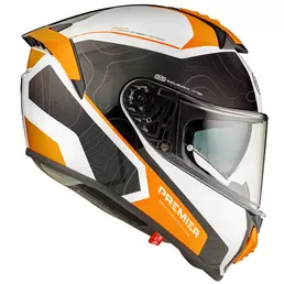 Premier Evoluzione Dk 93 Мотошлем Orange Оранжевый