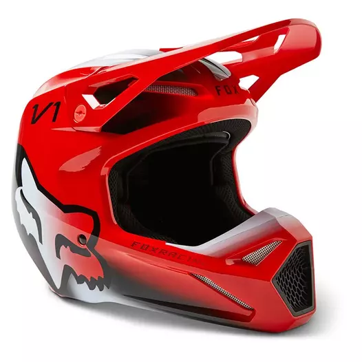 Fox Youth V1 Toxsyk Мотошлем Red Fluo Красный (размер: ym)