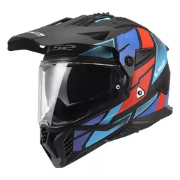 Ls2 Mx702 Pioneer 2 Block Мотошлем Red Blue Matt Синий (размер: xs)