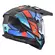 Ls2 Mx702 Pioneer 2 Block Мотошлем Red Blue Matt Синий