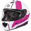 Mt Мотошлемs Rapide Duel H9 White Pink Розовый (размер: m)