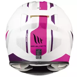 Mt Мотошлемs Rapide Duel H9 White Pink Розовый