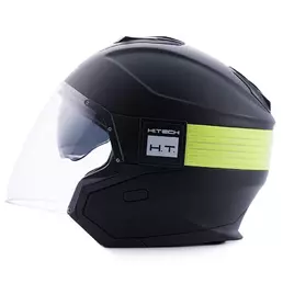 Blauer Hacker Мотошлем Black Yellow Черный