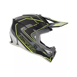 Acerbis Linear 2206 Мотошлем Black Yellow Fluo Черный