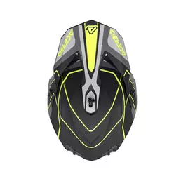 Acerbis Linear 2206 Мотошлем Black Yellow Fluo Черный