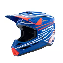 Alpinestars S-m3 Youth Wurx Мотошлем Blue Red Синий