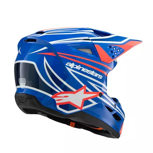 Alpinestars S-m3 Youth Wurx Мотошлем Blue Red Синий