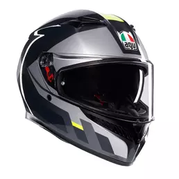 Agv K3 E2206 Shade Мотошлем Grey Yellow Fluo Серый