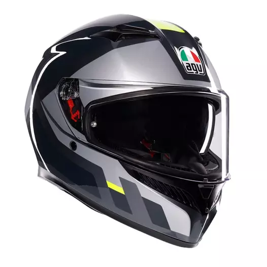 Agv K3 E2206 Shade Мотошлем Grey Yellow Fluo Серый (размер: xs)