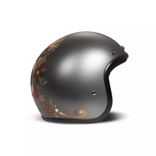 Dmd Jet Retro Skull Мотошлем Черный (размер: s)