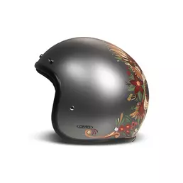 Dmd Jet Retro Skull Мотошлем Черный