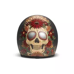 Dmd Jet Retro Skull Мотошлем Черный