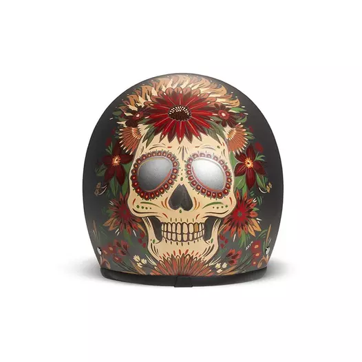 Dmd Jet Retro Skull Мотошлем Черный
