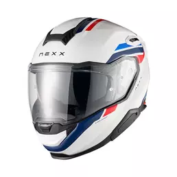 Nexx X.tr Quanta Мотошлем White Blue Белый