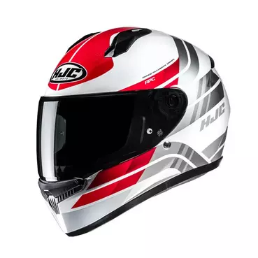 Hjc C10 Hiper Мотошлем White Red Белый