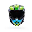 Bell Moto-10 Spherical Grid Мотошлем White Blue Синий