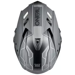 O Neal Sierra Rs Echo Мотошлем Black Grey Серый