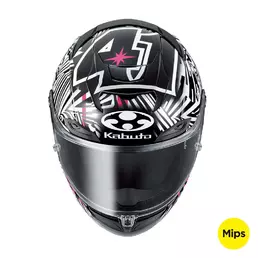 Kabuto Full Face Мотошлем F17 Gp Mips Aleix Черный