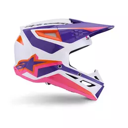 Alpinestars Sm3 Heat Мотошлем White Purple Фиолетовый