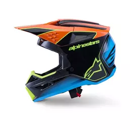 Alpinestars Sm3 Fray Мотошлем Black Orange Yellow Оранжевый