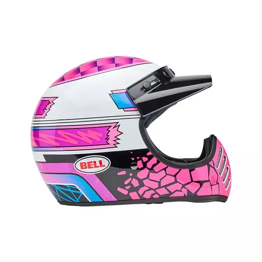 Bell Moto-3 Ece6 Deathspray Мотошлем Pink Purple Розовый
