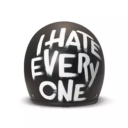 Dmd Jet Retro I Hate Everyone Мотошлем Matt Черный
