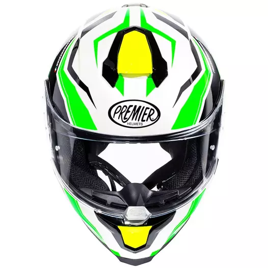 Premier Hyper Rw 6 Мотошлем Green Yellow Зеленый