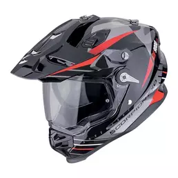Scorpion Adf-9000 Air Feat Мотошлем Silver Red Красный (размер: xs)