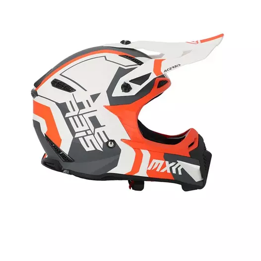 Acerbis Profile 5 Мотошлем White Orange Оранжевый