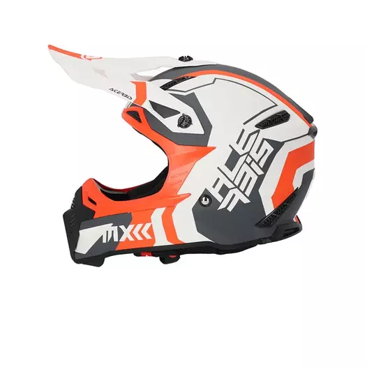Acerbis Profile 5 Мотошлем White Orange Оранжевый
