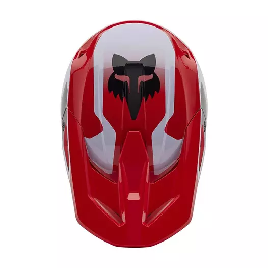 Fox V1 Lean Мотошлем Red Fluo Красный