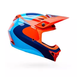 Bell Mx-10 Mips Youth Wave Мотошлем Orange Blue Оранжевый