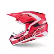 Alpinestars Sm7 2206 Deed Мотошлем Red Black White Красный