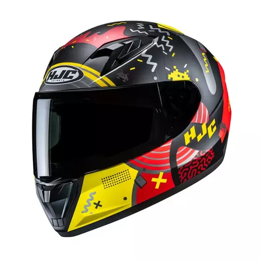 Hjc Y10 Mika Мотошлем Black Yellow Желтый (размер: yl)