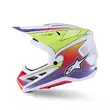 Casco Alpinestars Sm7 Fuse White Yellow Purple Белый