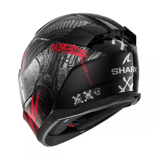Shark D-skwal 3 Shiever Мотошлем Anthracite Red Красный