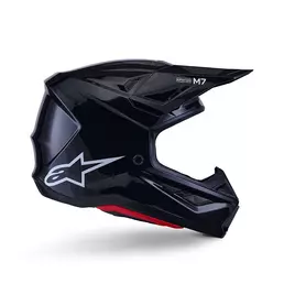 Alpinestars Sm7 2206 Solid Мотошлем Black Glossy Черный