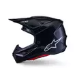 Alpinestars Sm7 2206 Solid Мотошлем Black Glossy Черный