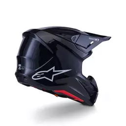 Alpinestars Sm7 2206 Solid Мотошлем Black Glossy Черный