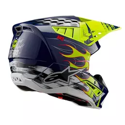 Alpinestars Sm5 2206 Rash Мотошлем Yellow Blue Желтый