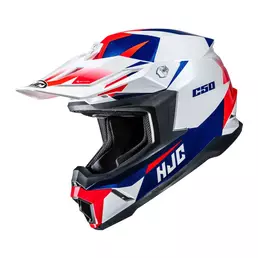 Hjc C50 Slide Мотошлем White Blue Red Синий (размер: xs)