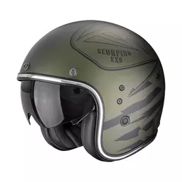 Scorpion Belfast Evo Dawg Мотошлем Green Matt Зеленый
