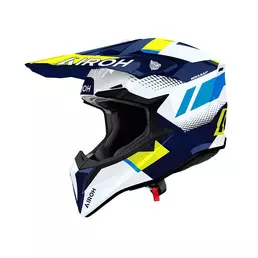 Airoh Wraaap Vision Мотошлем Yellow Blue Желтый